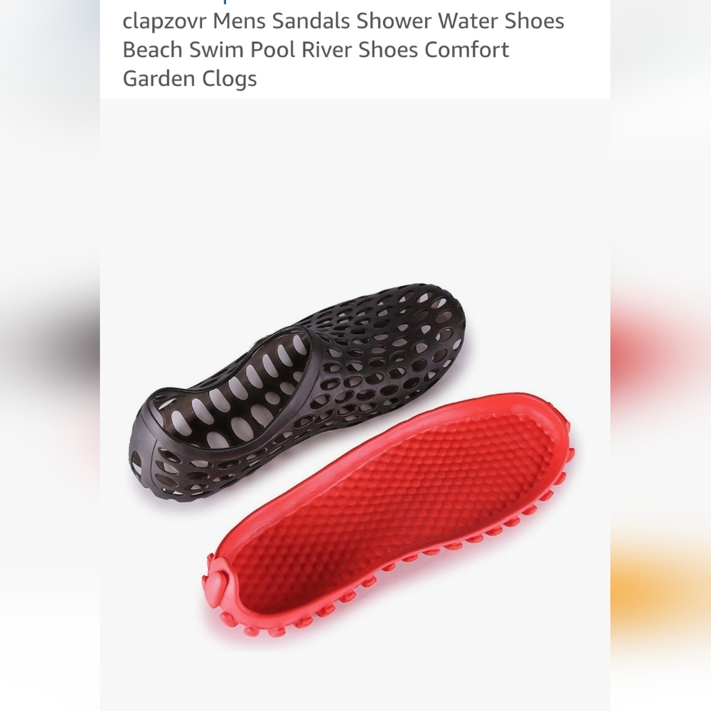 NEW MENS COMFORTABLE FLAT WATER SHOES SIZE 10 - Picture 2 of 9